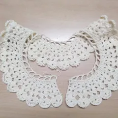 Here you can see the different pieces of a custom collar set we created. We can design collars in various shapes and sizes to match your specific garment.