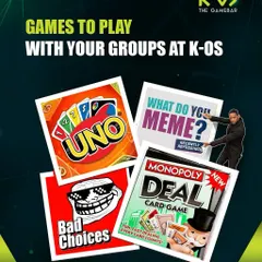 We've got games for every group. From the meme-making fun of What Do You Meme? to the brutal honesty of Bad Choices, there's something for every vibe.
