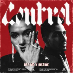 For the track "Control" by Dee MC and Instine, I went with a bold, high-contrast look. This piece combines photographic elements with sharp, gothic typography to create a powerful and moody visual that demands attention, perfect for the song's theme.
