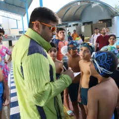 I love interacting with my swimmers, asking them "Aapko kaisa lag raha hai?" (How are you feeling?). Building that connection and ensuring they enjoy the process is just as important as the training itself.