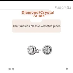 Never underestimate the power of jewelry. A timeless piece like classic diamond or crystal studs is incredibly versatile and can instantly elevate any outfit, from casual to formal.