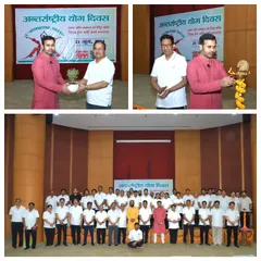 Here are some memorable moments from the International Yoga Day event at the Ministry of Petroleum. The day began with the traditional lamp lighting ceremony and concluded with a group photo, capturing the spirit of community and shared purpose.