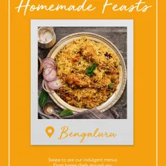 Nothing says comfort like a plate of perfectly cooked Biryani. Our home chefs prepare this classic dish with aromatic spices and tender meat or vegetables, slow-cooked to perfection for a truly satisfying homemade feast.