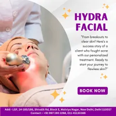 A client's success story with our personalized HydraFacial treatment. We helped them fight acne and achieve clear, flawless skin.