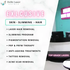 At my clinic, I focus on providing exclusive, top-tier services using the best technology available. This image lists some of our core offerings, including our comprehensive slimming program, laser hair removal, and various anti-ageing treatments.