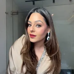 Another angle of my personal glam. I love a bold red lip and a sharp, winged liner.