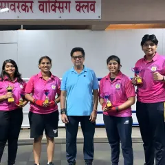 Our women's team is a force to be reckoned with. This is me with my victorious fighters after the "PINK POWER" invitational tournament. We are not just a club; we are a family that celebrates every hard-earned win together.