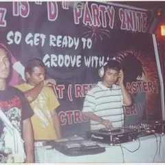 An early gig, rocking a party with a simple setup. The gear has changed, but the passion for making people groove remains the same.