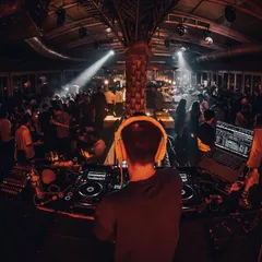This is my favorite view in the world. A packed dance floor, good music, and a crowd that's fully locked in. This shot captures the essence of a great night.
