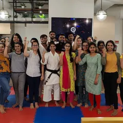 The team at Zerofox India Private Limited, located in UB City, Bengaluru, after completing our women's self-defense awareness program. It's great to see professionals ready to learn life-saving skills.