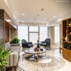 Relax in my comfortable spa lounge before or after your treatment. It's a bright and peaceful space where you can sit back, enjoy a moment of quiet, and prepare for your wellness session.