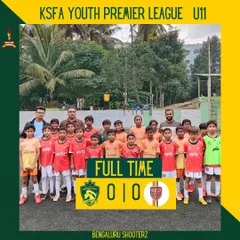 A hard-fought match for our U-11 team in the KSFA Youth Premier League, ending in a 0-0 draw against Rebels FC. A great defensive performance by the team.