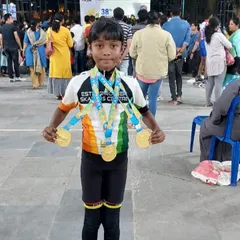 This is the result of dedication and consistent practice. I am so proud to see our young skaters like Veeksha achieve their goals and shine at state-level selections. Her three gold medals are a testament to her hard work.