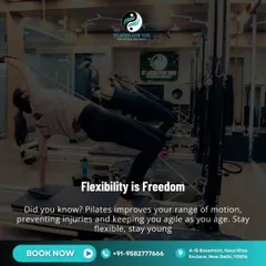 Flexibility is freedom. Pilates improves your range of motion, which is crucial for preventing injuries and staying agile as you age.