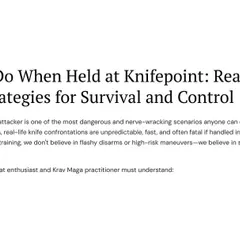 This is my reality-based strategy for a knifepoint situation. It's not about flashy disarms; it's about survival, control, and neutralization.