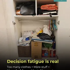Decision fatigue is real. A cluttered closet filled with too many options can lead to mental burnout before your day even begins. Simplifying your space simplifies your mind.