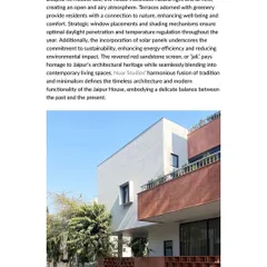 The designboom feature also noted the project's sustainability, highlighting how the design maximizes natural light and airflow. The revered red sandstone screen was recognized for its role in both paying homage to heritage and ensuring modern functionality.