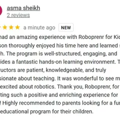 A glowing 5-star review from a parent who highlights our well-structured, engaging program and passionate instructors. This feedback is what drives our mission forward.