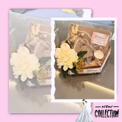 A closer look at my new collection of wedding hampers. The delicate packaging, with a "Thank You" note visible, shows that these are designed to be thoughtful tokens of appreciation for wedding guests.