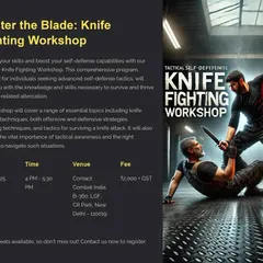 My Knife Fighting Workshop is for those who want to understand the reality of a blade. We cover handling, offensive and defensive strategies, and the mindset needed to survive a knife attack.