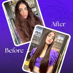 This is the power of Hair Botox. We took hair that was dry, frizzy, and damaged and transformed it into this incredibly smooth, soft, and manageable result in just one session. This is my commitment to hair health and stunning results combined.