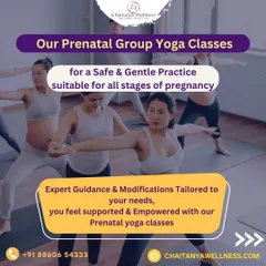 Our prenatal yoga classes offer expert guidance and modifications tailored to your needs, ensuring a safe and gentle practice suitable for all stages of pregnancy. Feel supported and empowered on your journey.