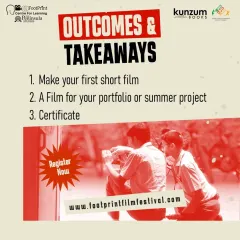The ultimate takeaway from our filmmaking workshop is a finished short film for your portfolio or summer project, plus a certificate to recognize your hard work and new skills.