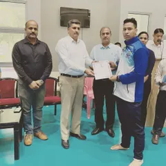 Here I am receiving my Grade 'A' Boxing Certificate in Sports Coaching from the National Institute of Sports (NIS) Patiala. I am a certified professional dedicated to my craft.