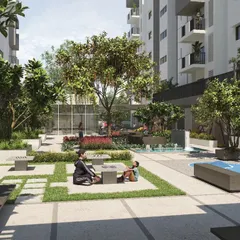 A successful urban landscape is one that breathes life into a community. Here, we designed a multi-layered central courtyard with distinct zones for play, conversation, and quiet reflection, transforming a simple apartment complex into a vibrant, interactive neighborhood.