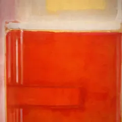 Another powerful piece from the Mark Rothko exhibition. The vibrant red and subtle textures are mesmerizing in person, and I tried to capture that intensity.