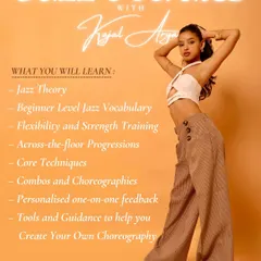 Ready to learn from the ground up? This is the breakdown of my private jazz classes, available both online and in my Delhi studio. We cover everything from jazz theory and core techniques to helping you create your own choreography.