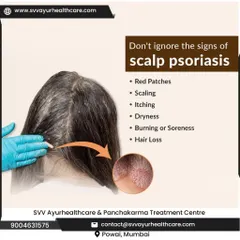 Scalp psoriasis can be particularly distressing, causing red patches, scaling, itching, and even hair loss. It is crucial not to ignore these signs. I offer targeted Ayurvedic treatments to soothe the scalp and manage this condition.