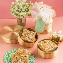 Wheat. Ghee. Jaggery. That’s it. My Gol Papdi is made with just three simple ingredients, slow-cooked to perfection. It's soft, rich, and full of old-school goodness.