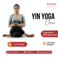 Come for a free trial of our Yin Yoga classes in Jayanagar. It’s an invitation to unwind, de-stress, and find meditation in asanas.
