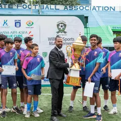 Our U17 team stands proud with the WSM league championship trophy. This win marks a fantastic start to the season and showcases the high standards of our youth football program.