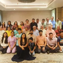 A group photo from the 60th wedding anniversary I planned for Ghevarchandji and Pushpaji Dhoka in Lonavala. It was a magical event celebrating a lifetime of love, and I was honored to bring it to life.