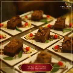 Indulgent treats to sweeten every celebration. This image displays our beautifully plated chocolate desserts, each one a small work of art designed to delight your guests.