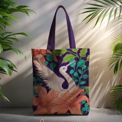 Art shouldn't just be on a wall. This tote bag features my elegant crane illustration, turning an everyday item into a piece of wearable art inspired by nature.
