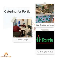 Fueling our healthcare heroes at Fortis Hospital. I provided wholesome breakfast and lunch for 40 dedicated doctors over three days, serving nutritious and comforting meals in their lounge.