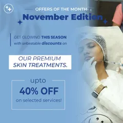 Our November offers are here to help you get glowing this season. Enjoy unbeatable discounts on our premium skin treatments, including medi-facials, skin boosters, and advanced laser therapies like Tribeam and Morpheus8.
