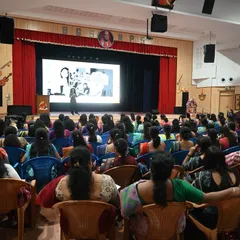 A wide view of the auditorium at BGS National Public School during my training session. It was an enriching experience to work with such a large and dedicated group of educators.