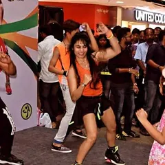 Leading a massive Zumba party at a public event. The energy of a crowd dancing together is unbeatable, and I love creating these large-scale fitness experiences.