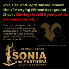In the digital age, love can be found online, but so can deception. Marrying someone without a proper background check carries immense risk, as the marriage is legally void if your partner is already married. This act of bigamy is a criminal offense, and I help victims of such matrimonial fraud understand and exercise their legal rights.