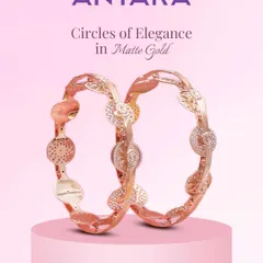 Circles of elegance in matte gold. These bangles are meticulously crafted in 22kt gold, featuring intricate cutwork and textures that create a modern yet timeless appeal.