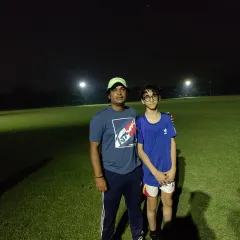 A proud moment for coach and player. Sohum Utreja, one of our brightest talents, stands with his coach after his selection for the India U19 national squad.