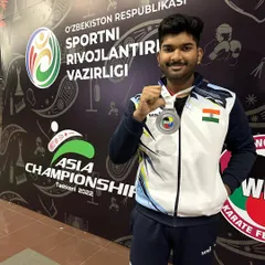 A proud moment, winning a silver medal for India at the Asian Karate Championship 2022 in Tashkent. Every competition is a chance to represent our country and test our skills.