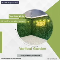 We can turn your walls into a garden wonderland. This commercial space for "Jumping Jacks" now features a vibrant, floor-to-ceiling vertical garden, creating a fun and energetic atmosphere for customers.