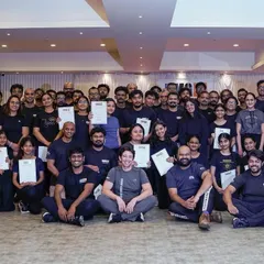 Participants of an 8-hour practitioner seminar in Bangalore with Expert Level 5 Ilya Dunsky. These events provide invaluable, high-level training.