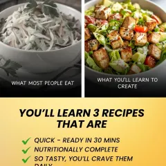Move beyond boring, unsatisfying salads. I will teach you to create vibrant, nutritionally complete salads that are so tasty, you will actually crave them every day. This is what you'll learn to create in my workshop.
