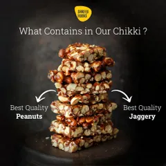 My Peanut Chikki is simple and delicious. I use only two main things: the best quality peanuts for that perfect crunch and pure jaggery for natural sweetness. It’s a healthy, traditional snack that gives you a great boost of energy.